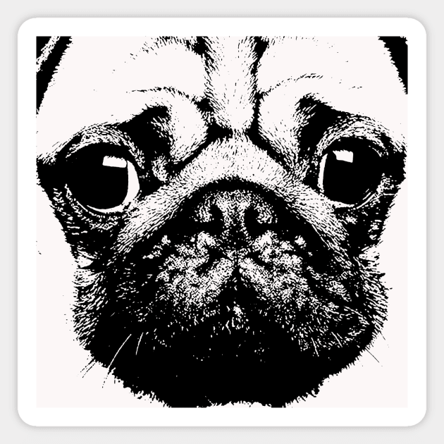 Pug Sticker by martian